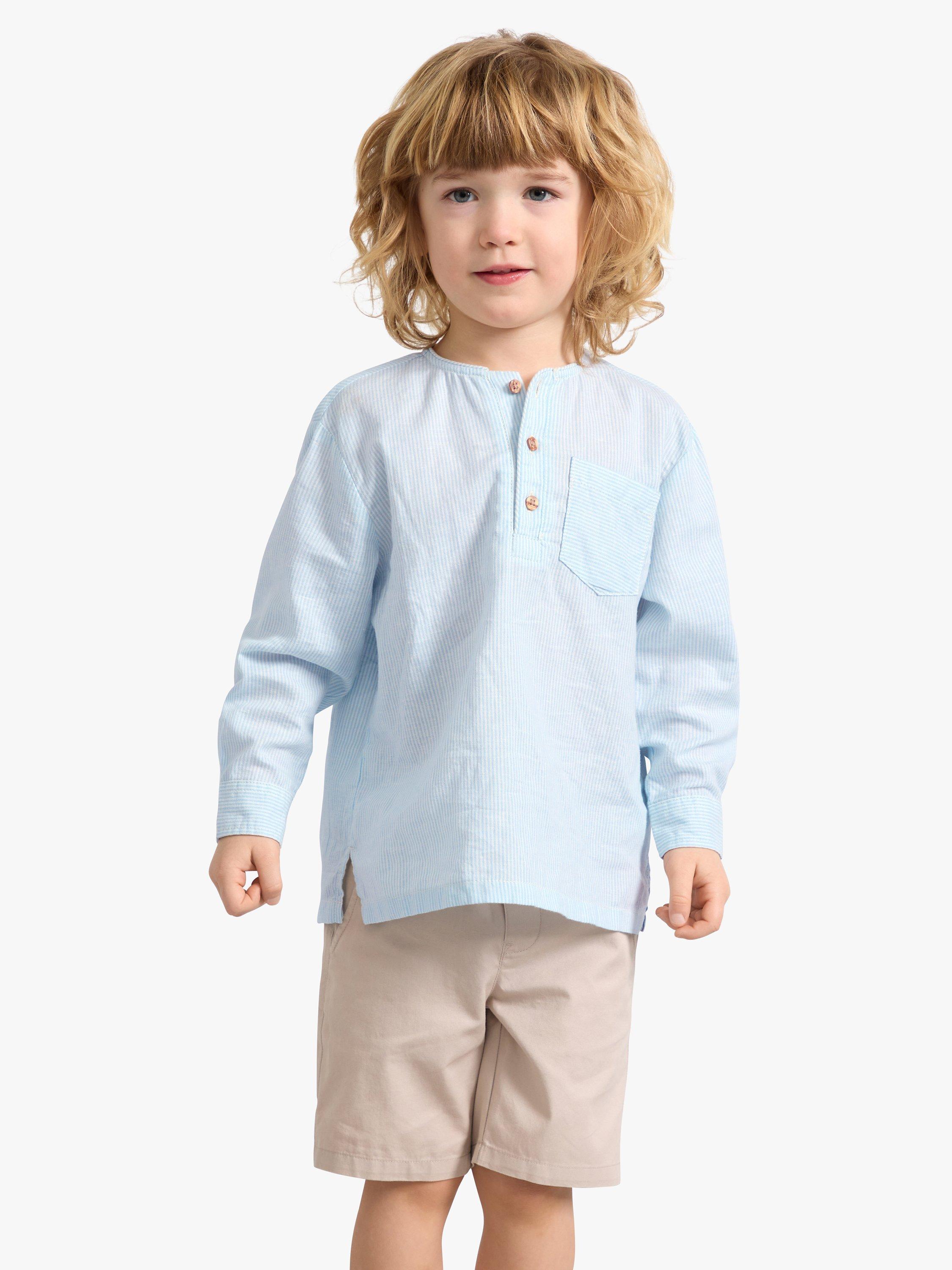 Product image 4 of 7, which shows Lindex Kids' Chino Cotton Shorts, Light Grey, 5-6 years