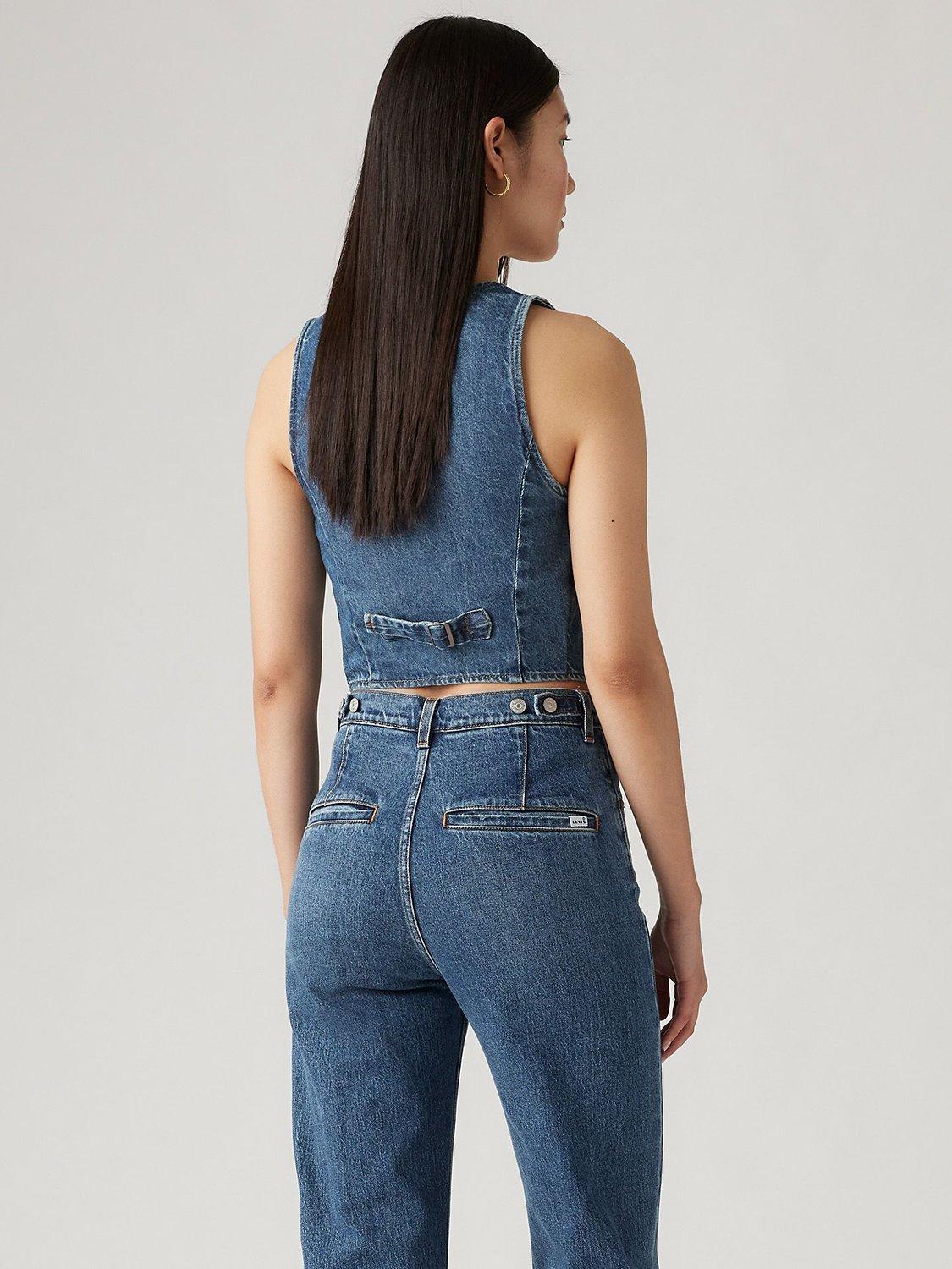Levis denim waistcoat hotsell