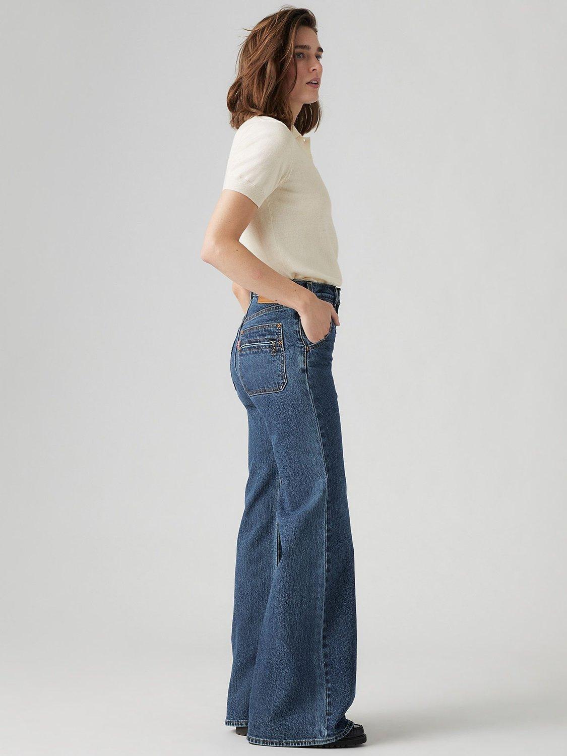 Product image 2 of 4, which shows Levi's Ribcage Bell Jeans, Moment Of The Month, 24