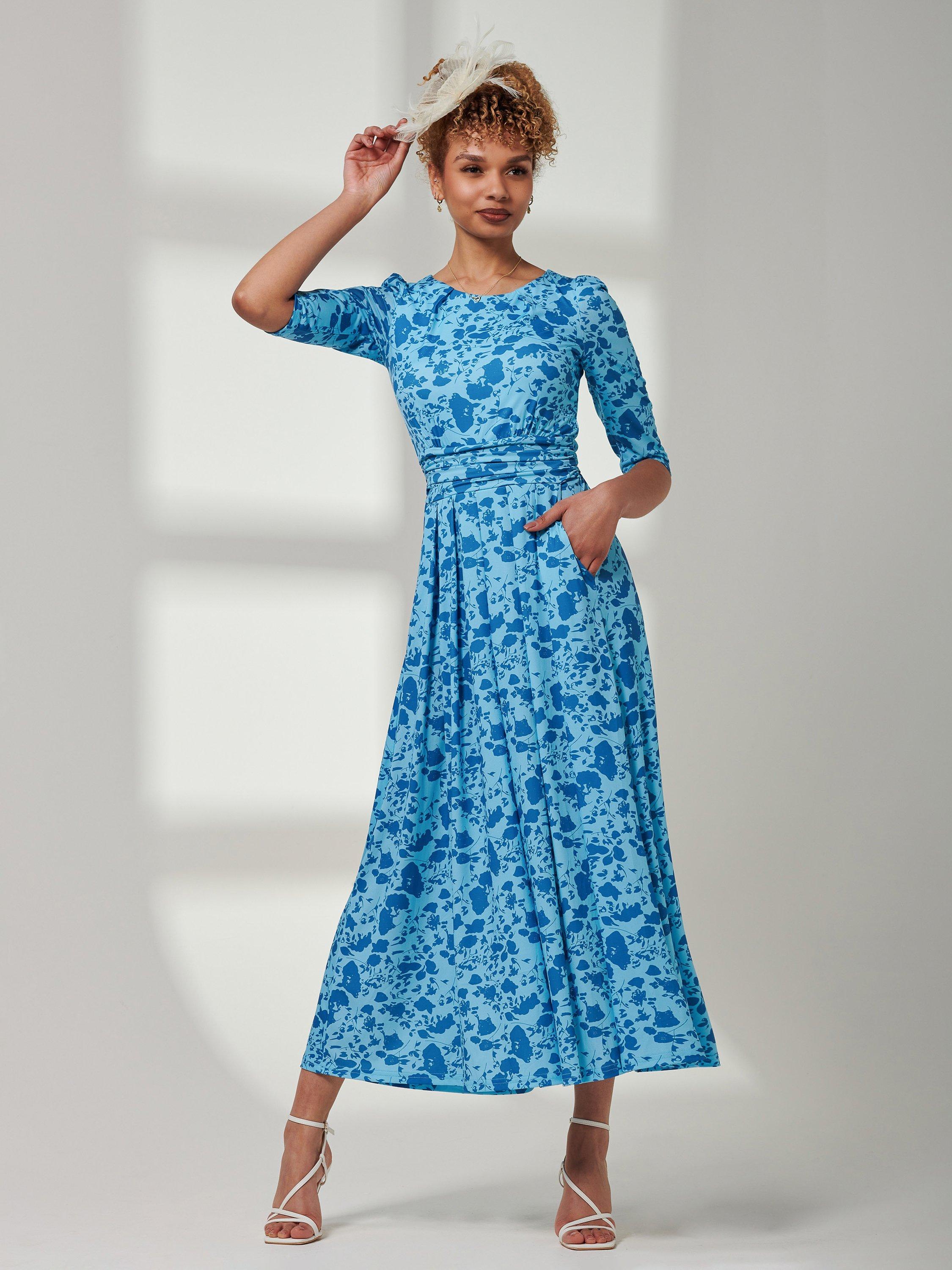 Jolie Moi Goldie Jersey Maxi Dress, Blue