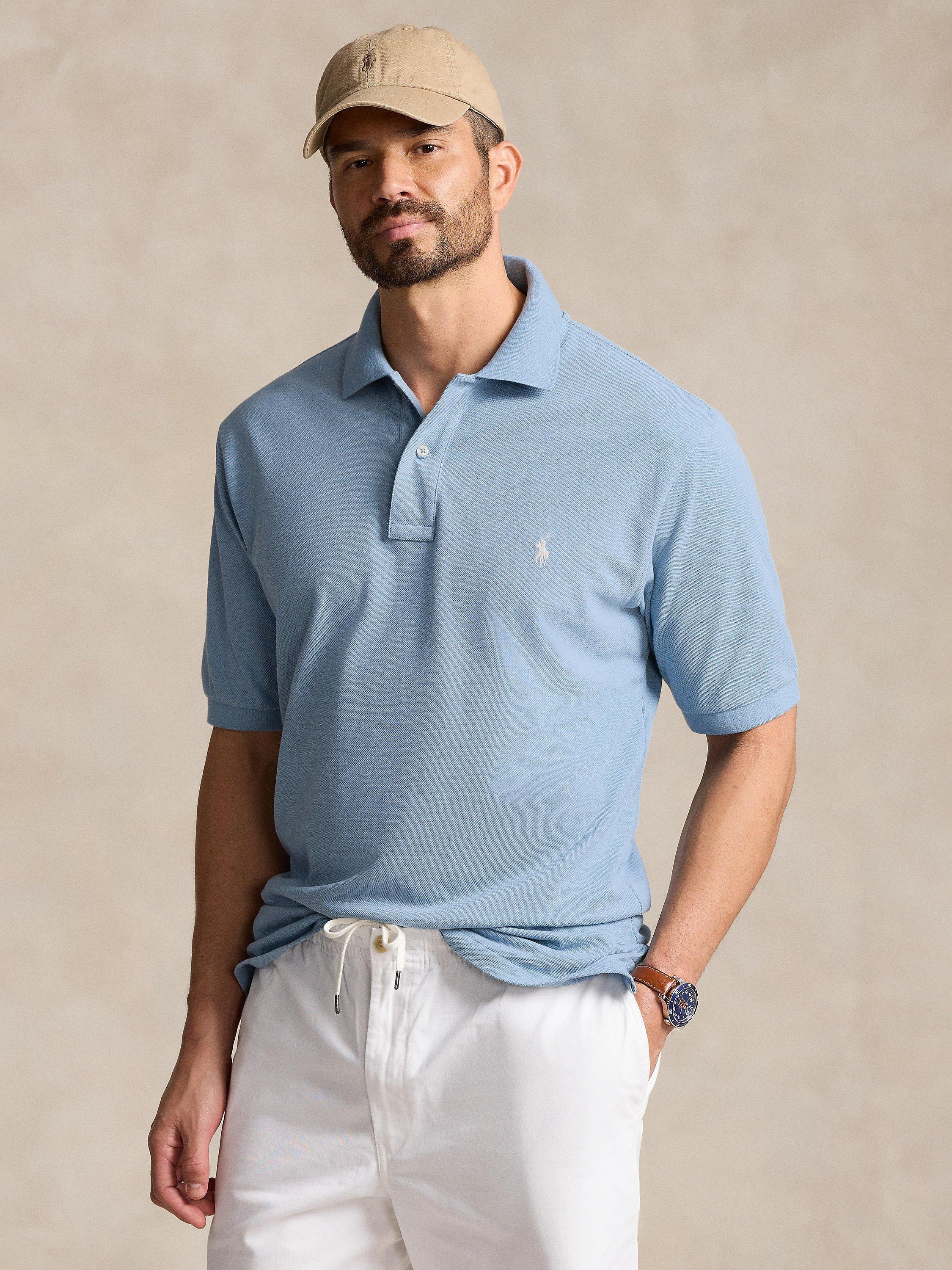 Ralph Lauren Big & Tall Regular Fit Polo Shirt, Vessel Blue