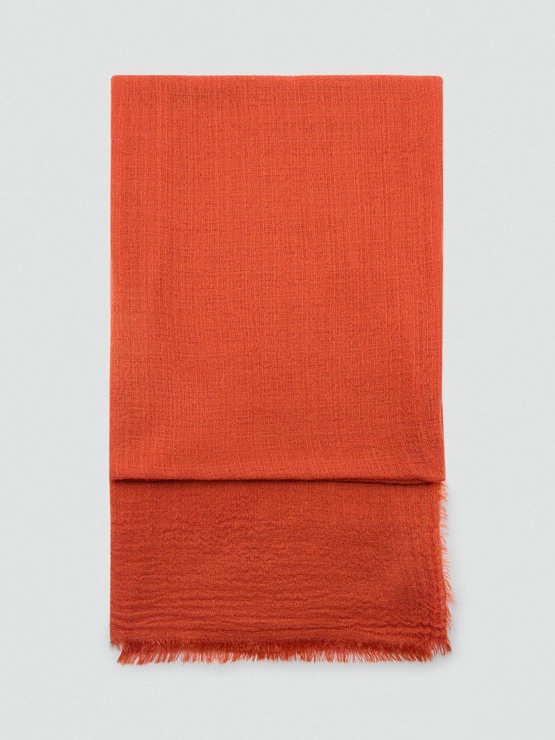 Mango Spiagia Foulard Scarf, Orange, One Size