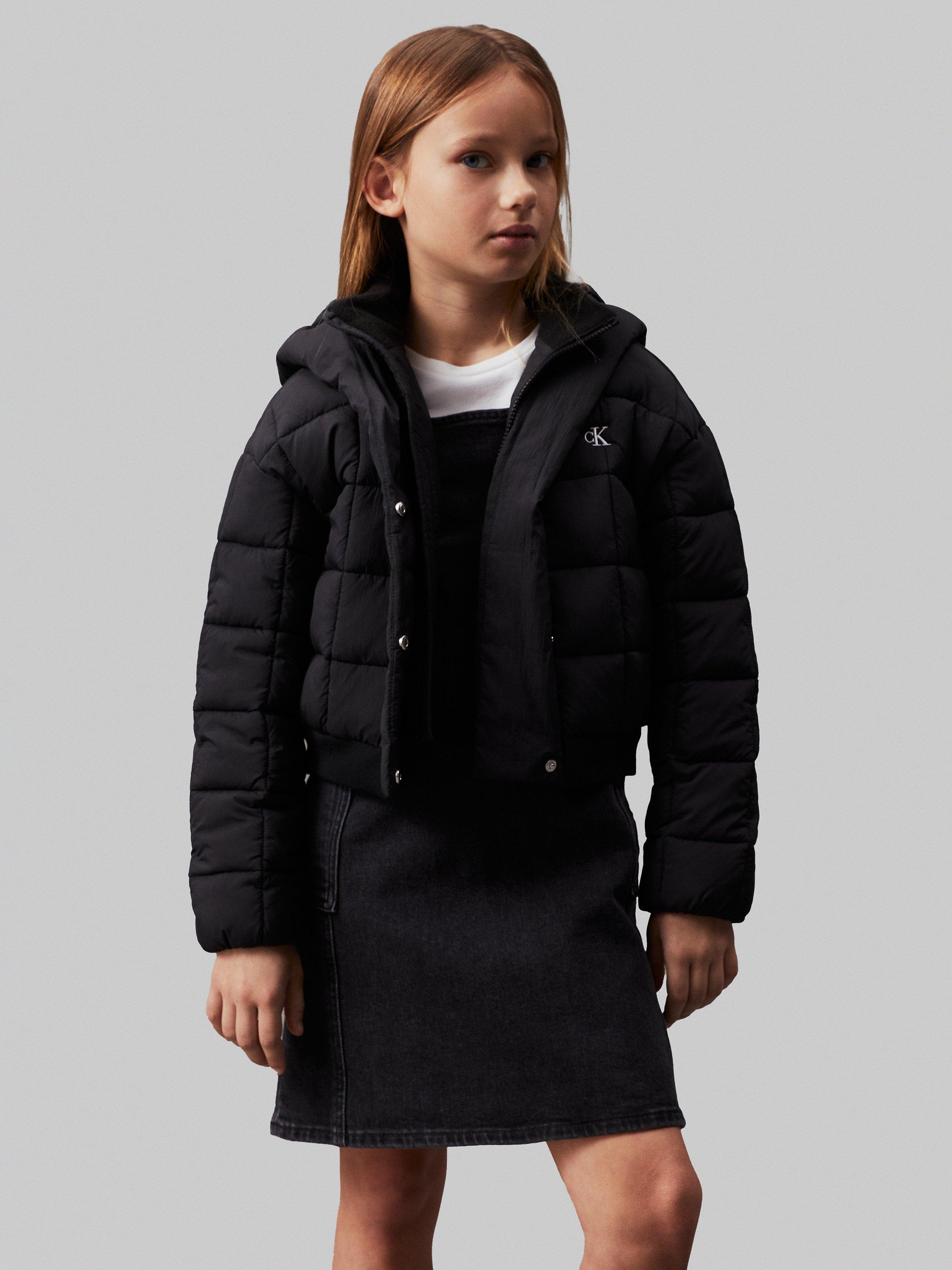 Calvin Klein Kids Archive Grid Puffer Jacket Ck Black