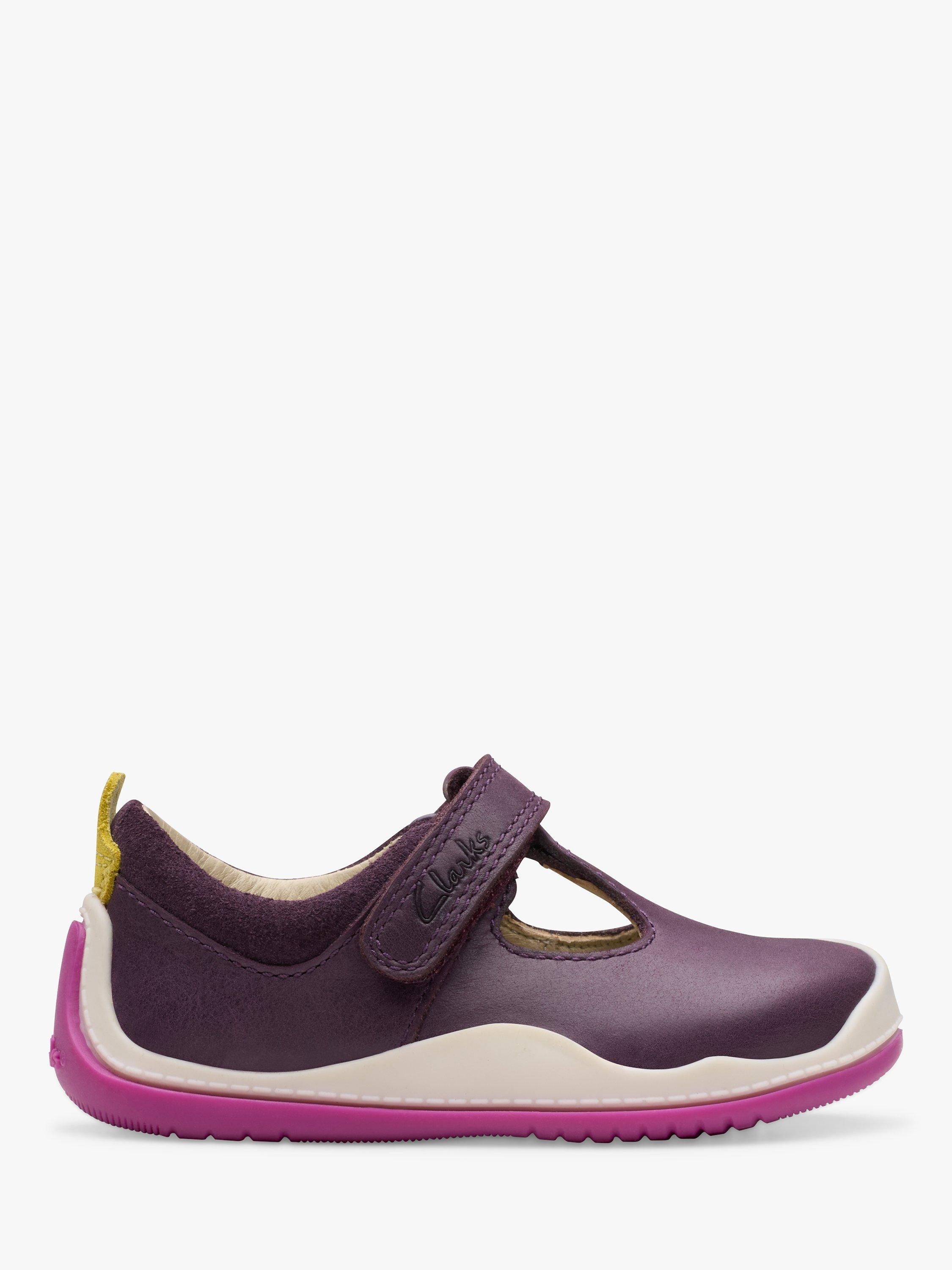 Clarks Baby Roller Bright T Bar First Shoes Berry