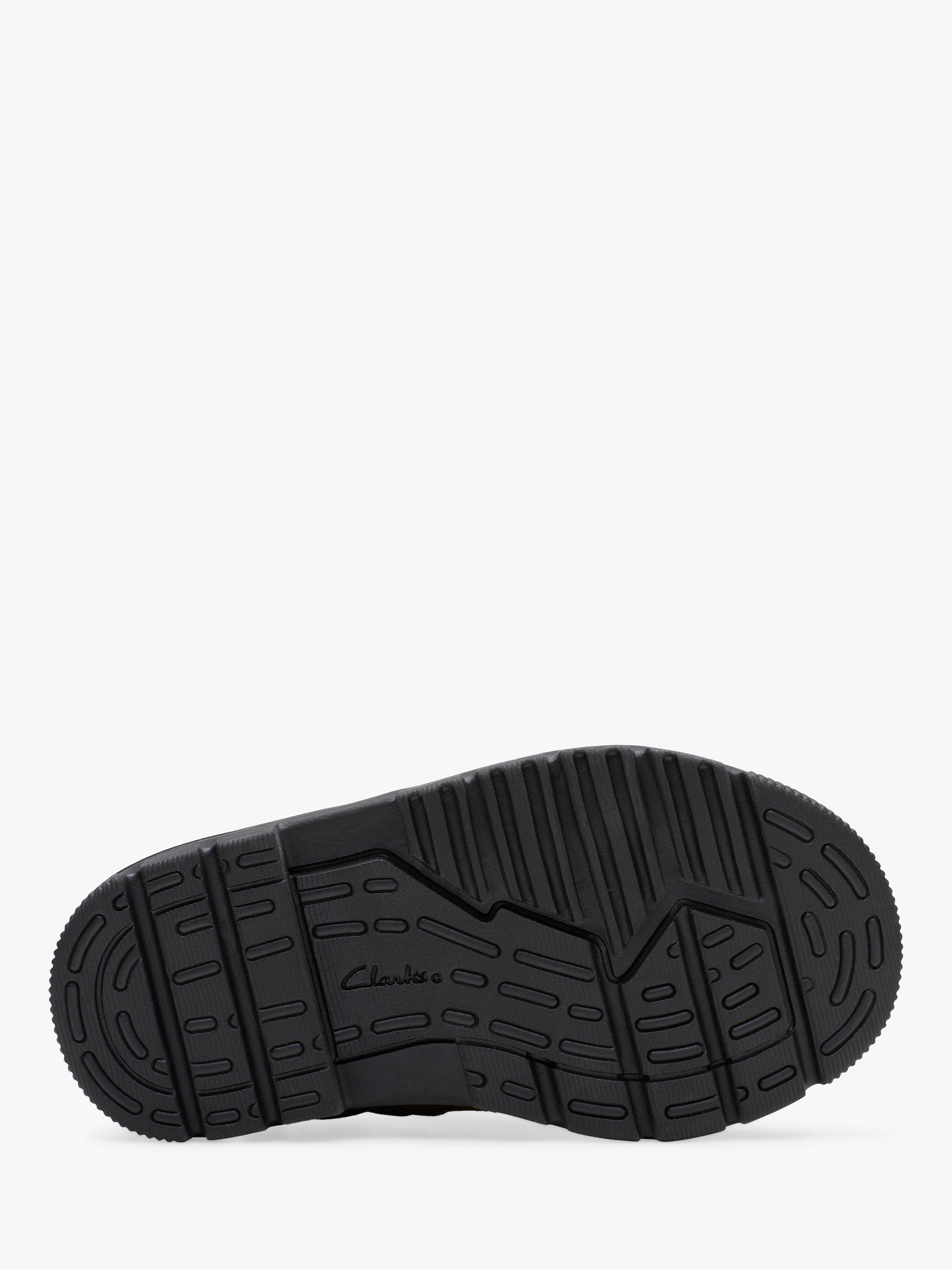 Product image 3 of 7, which shows Clarks Kids' Lorcam Hike Leather Boots, Khaki/Multi, 4 F Jnr