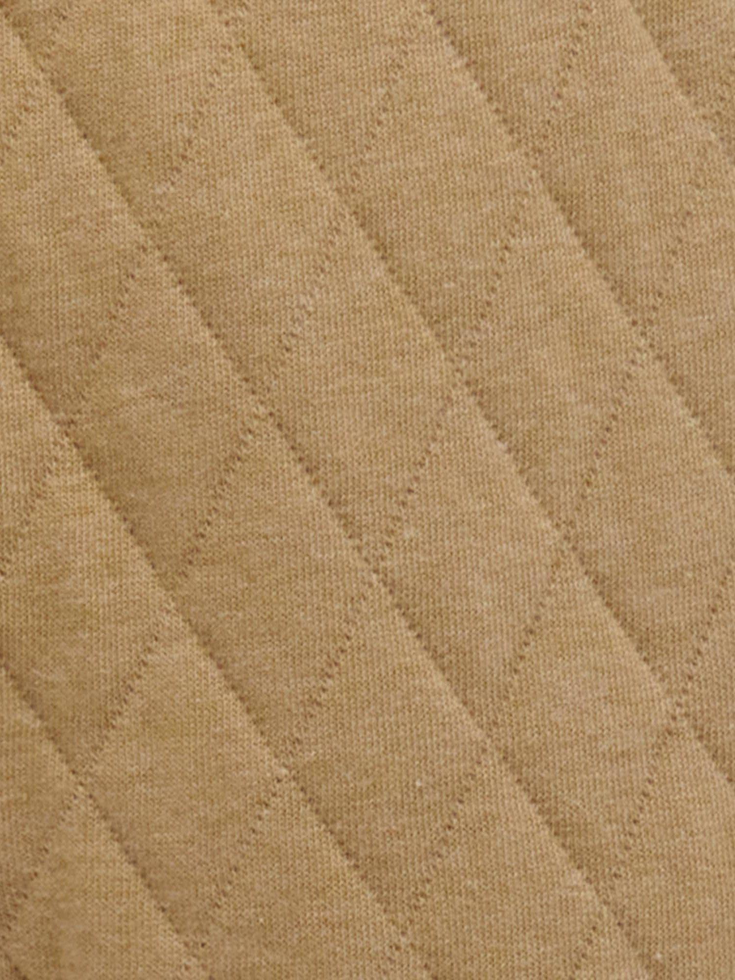 Product image 5 of 5, which shows Purebaby Baby Organic Cotton Blend Quilted Joggers, Twig Melange, 0-3 months