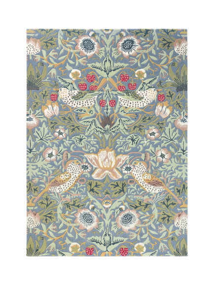 Morris & Co. Pure Strawberry Thief Rug, Slate