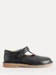 Mini Boden Kids' Leather T-Bar Flats, Black