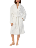 DKNY Plush Fleece Dressing Gown, Off White