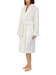 DKNY Plush Fleece Dressing Gown, Off White