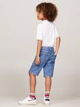 Tommy Hilfiger Kids' Skater Jean Shorts, Mid Salt & Pepper