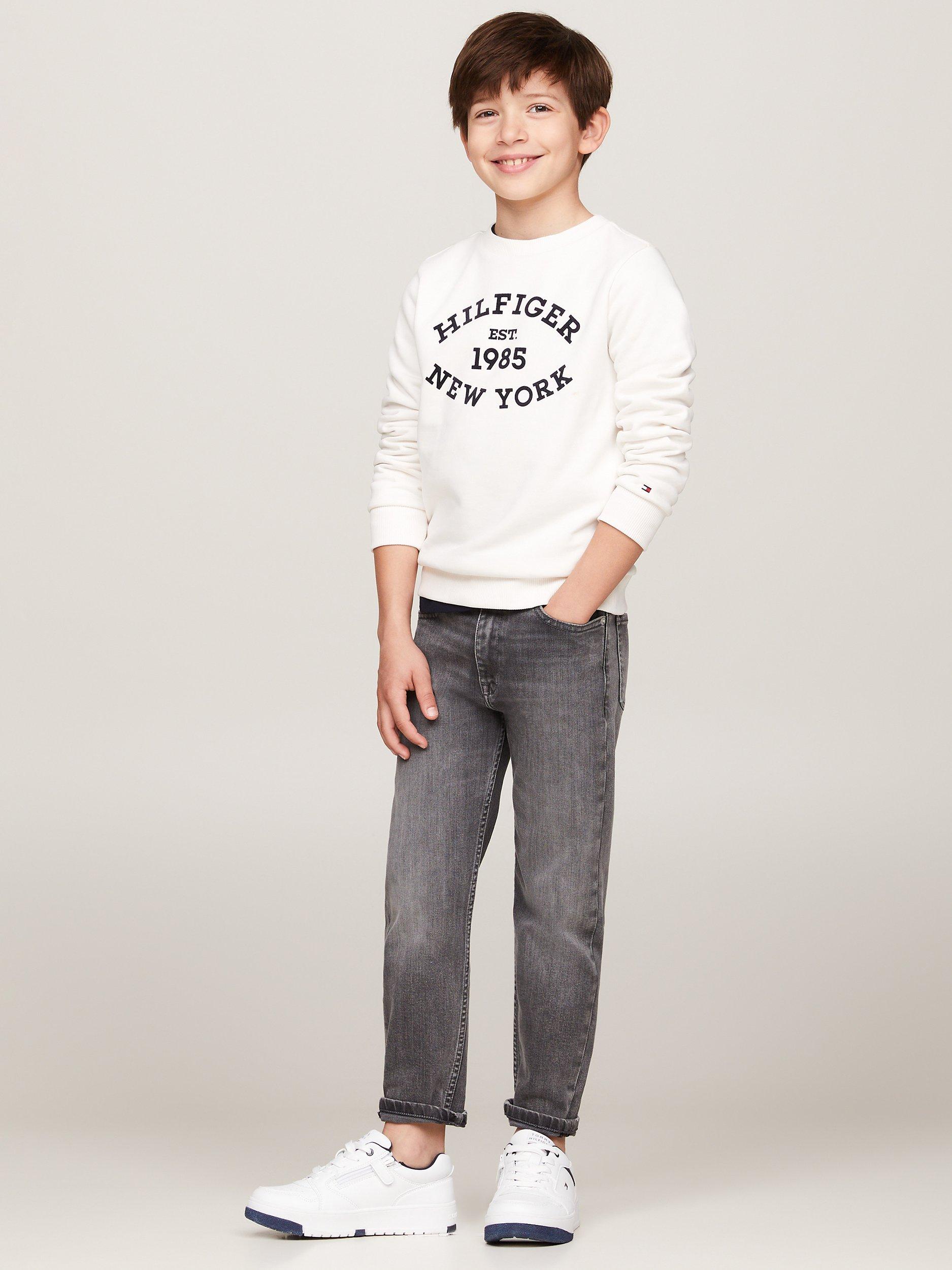 Tommy Hilfiger Kids' Archive Wash Jeans, Grey Used