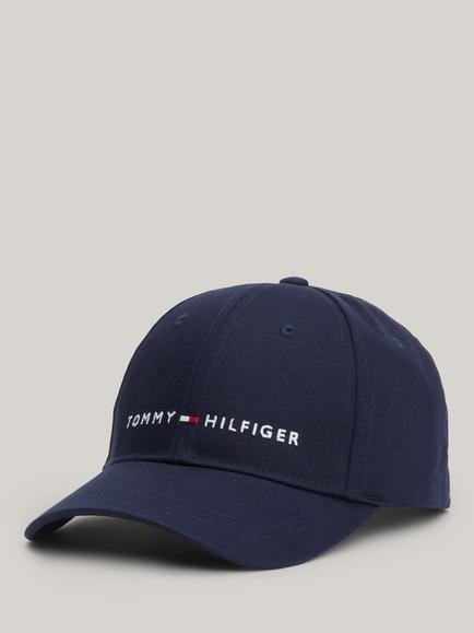 Tommy Hilfiger Kids' Essential Logo Organic Cotton Baseball Cap, Space Blue