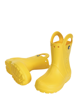 Crocs Kids' Handle It Rain Wellington Boots, Yellow - view 2, Yellow