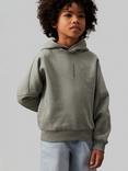 Calvin Klein Kids' Minimalistic Logo Hoodie, Meteor Green