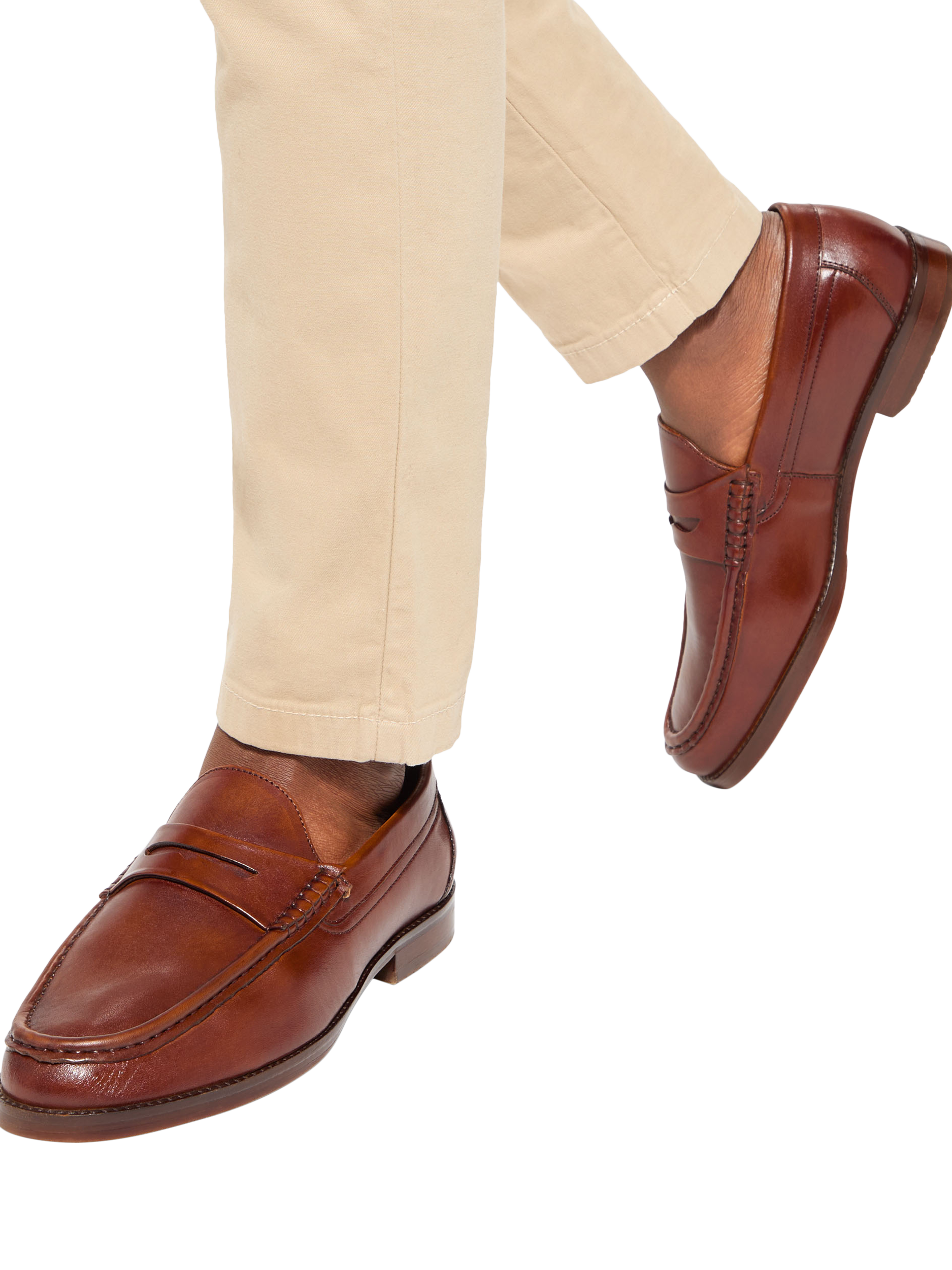 Product image 2 of 4, which shows KG Kurt Geiger Francis Leather Loafers, Tan, 6