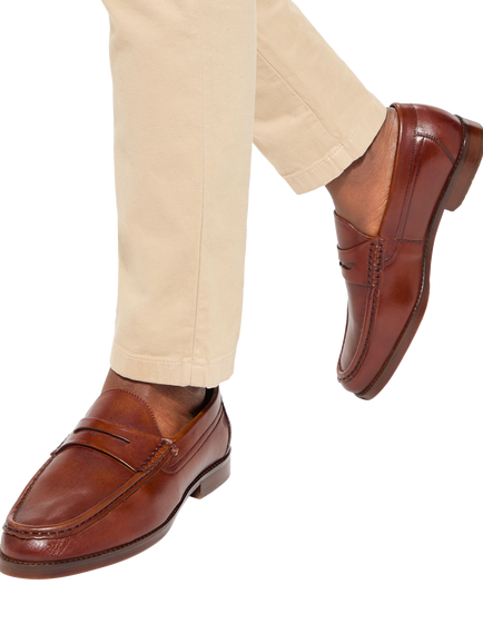 KG Kurt Geiger Francis Leather Loafers - view 2, Tan