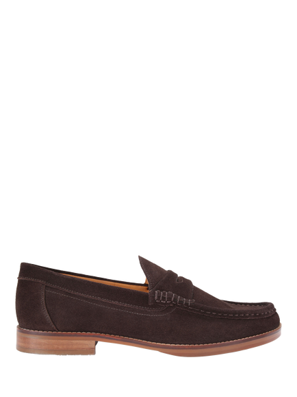 KG Kurt Geiger Francis Leather Slip On Loafers, Brown, Brown Mid