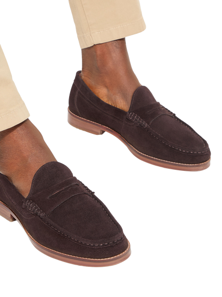 KG Kurt Geiger Francis Leather Slip On Loafers, Brown - view 2, Brown Mid