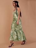 Rewritten Amelia Floral Print Maxi Dress, Green