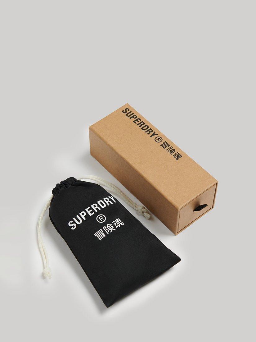 Product image 5 of 5, which shows Superdry Women's SDR Keyhole Round Sunglasses, Dark Brown/Pink Fade