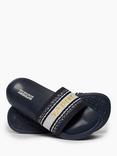 Superdry Vegan Webbing Pool Sliders, Truest Navy