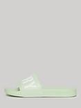 Superdry Vegan Core Pool Sliders, Tender Greens/Optic