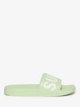 Superdry Vegan Core Pool Sliders, Tender Greens/Optic