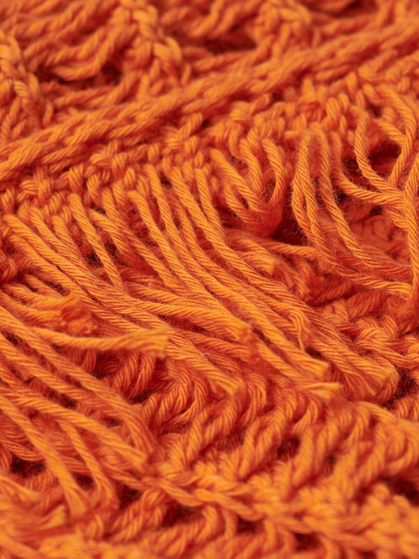 Product image 3 of 5, which shows Superdry Vintage Crochet Fringe Top, Spiced Orange, 8