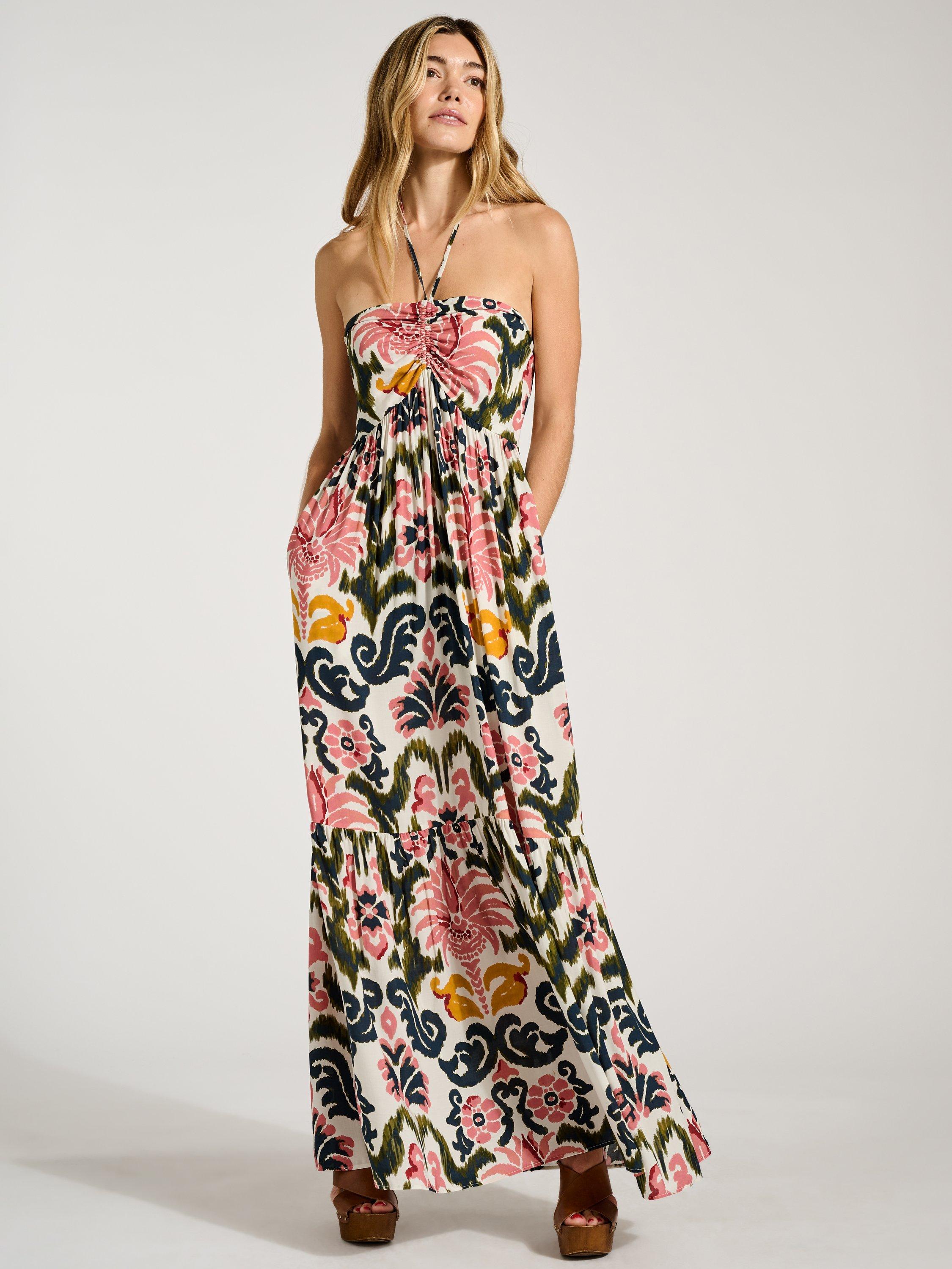 Baukjen Kamari Print Halterneck Dress, Multi