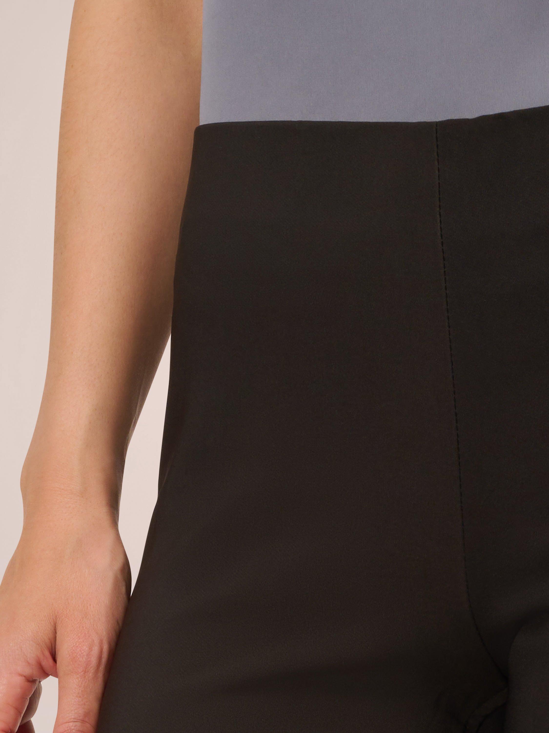 Product image 5 of 6, which shows Adrianna Papell Bi-Stretch Pull On Trousers, Black, 8
