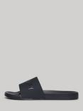Superdry Vegan Logo Pool Sliders, Rich Navy