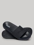 Superdry Vegan Logo Pool Sliders, Rich Navy