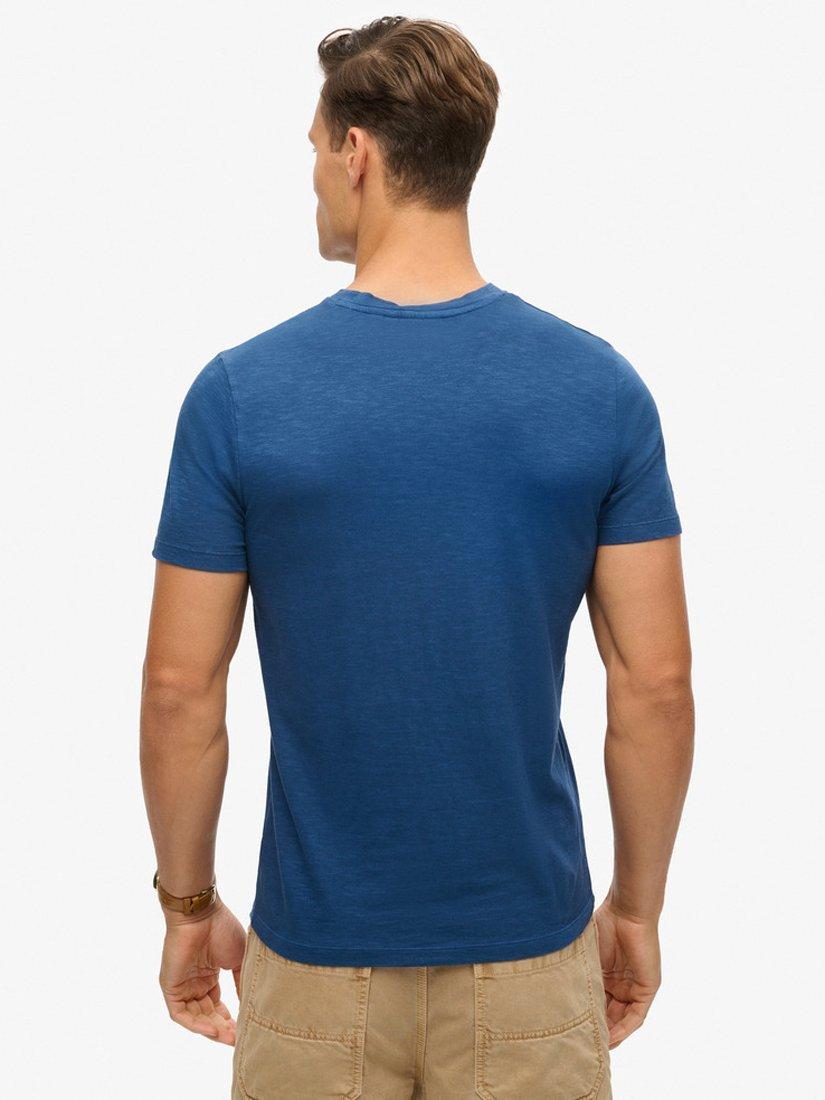 Product image 2 of 5, which shows Superdry Copper Label Script T-Shirt, Pilot Mid Blue Slub, S