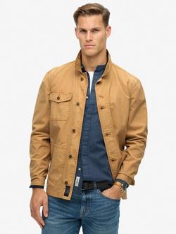 Superdry Merchant Store Cotton Work Jacket, Shaker Beige