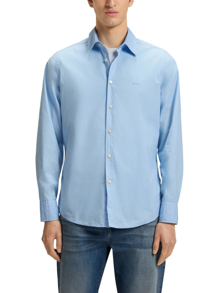 BOSS Long Sleeve Shirt, Open Blue