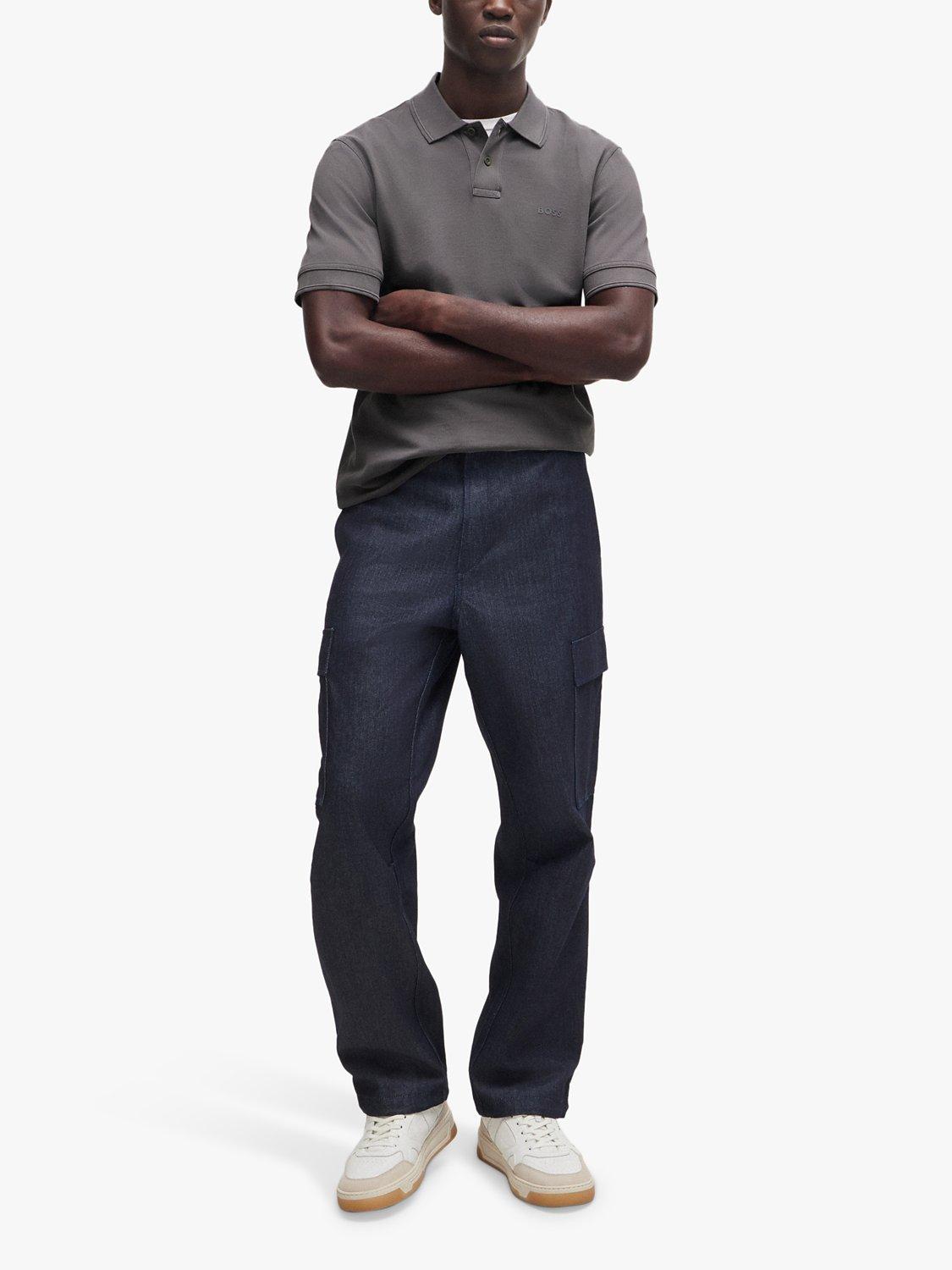 BOSS Prime Polo Shirt, Dark Grey, S