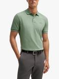 BOSS Pallas Short Sleeve Polo Shirt, Open Green