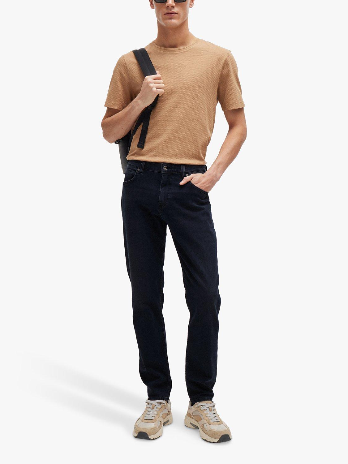 Product image 3 of 6, which shows BOSS Maine Straight Fit Jeans, Dark Blue, 30R
