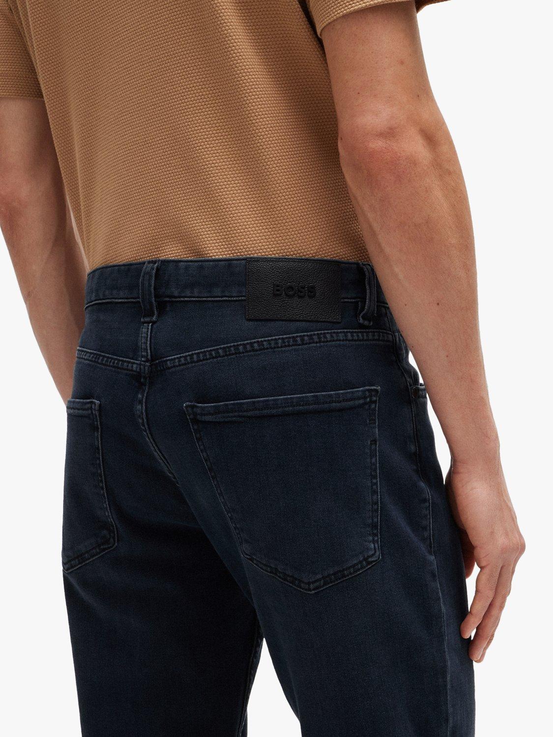 Product image 5 of 6, which shows BOSS Maine Straight Fit Jeans, Dark Blue, 30R
