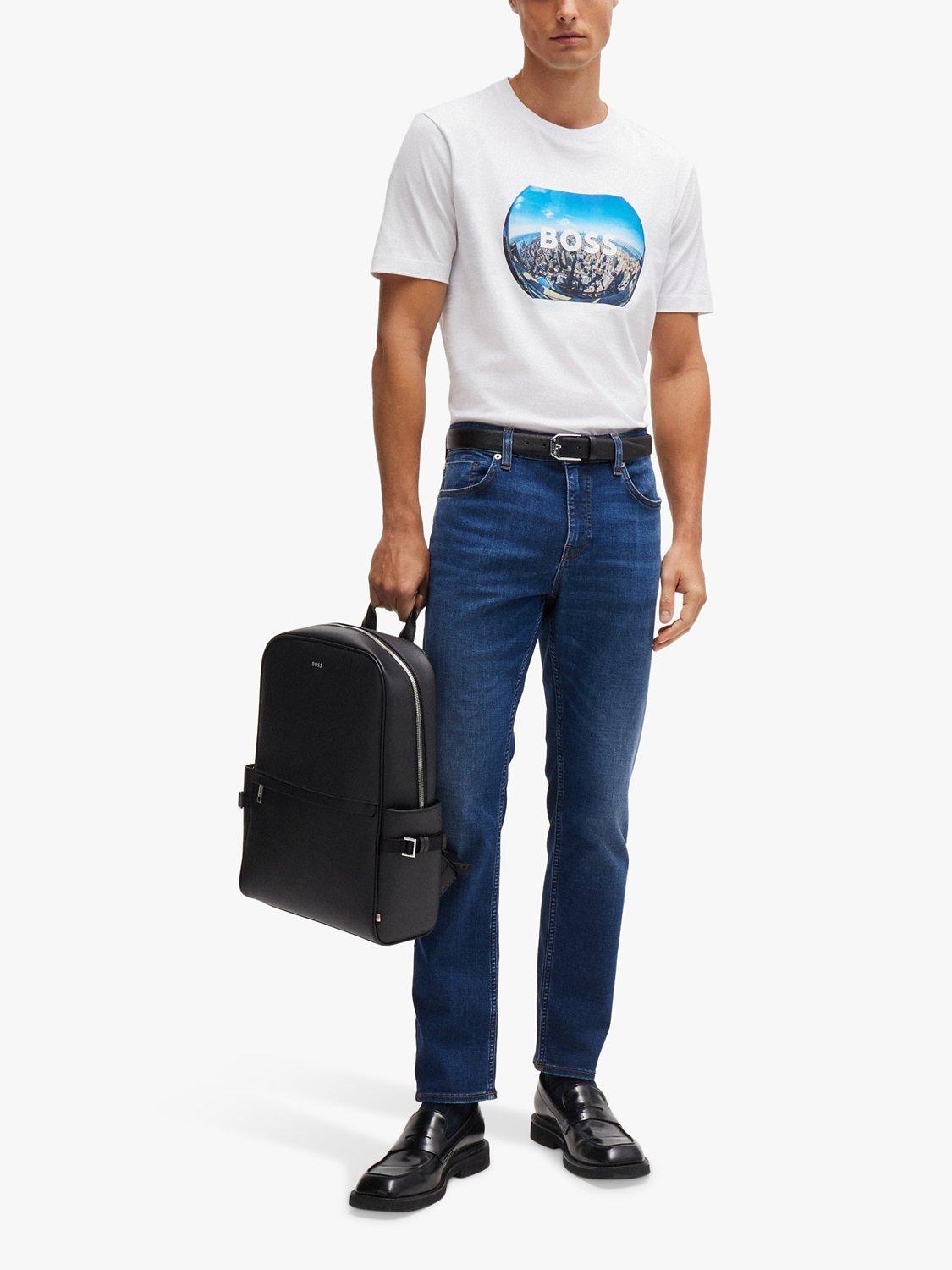 Product image 3 of 6, which shows BOSS Slim Fit Jeans, Bright Blue, 31R