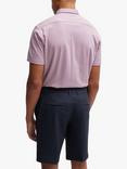 BOSS Short Sleeve Stretch Cotton Shirt, Light/Pastel Purple