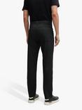 BOSS Regular Fit Trousers, Black, Black