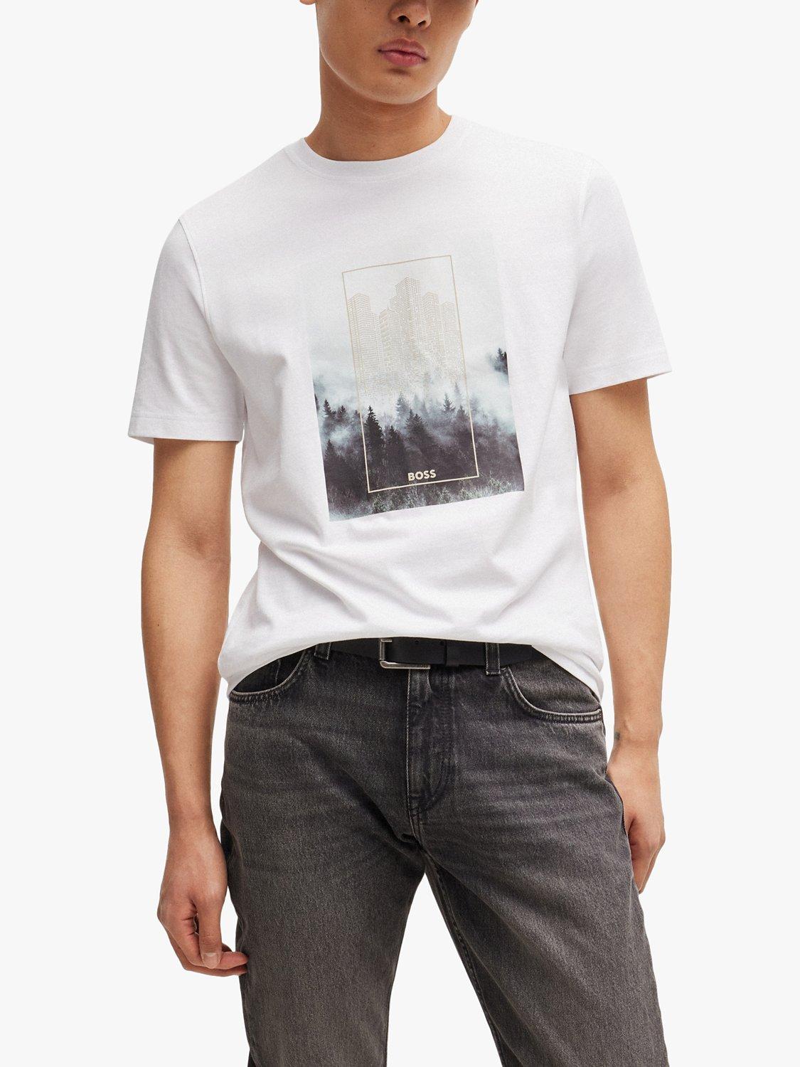 BOSS Forest Graphic T-Shirt, White