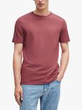 BOSS Tiburt Textured T-Shirt, Open Red