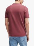 BOSS Tiburt Textured T-Shirt, Open Red