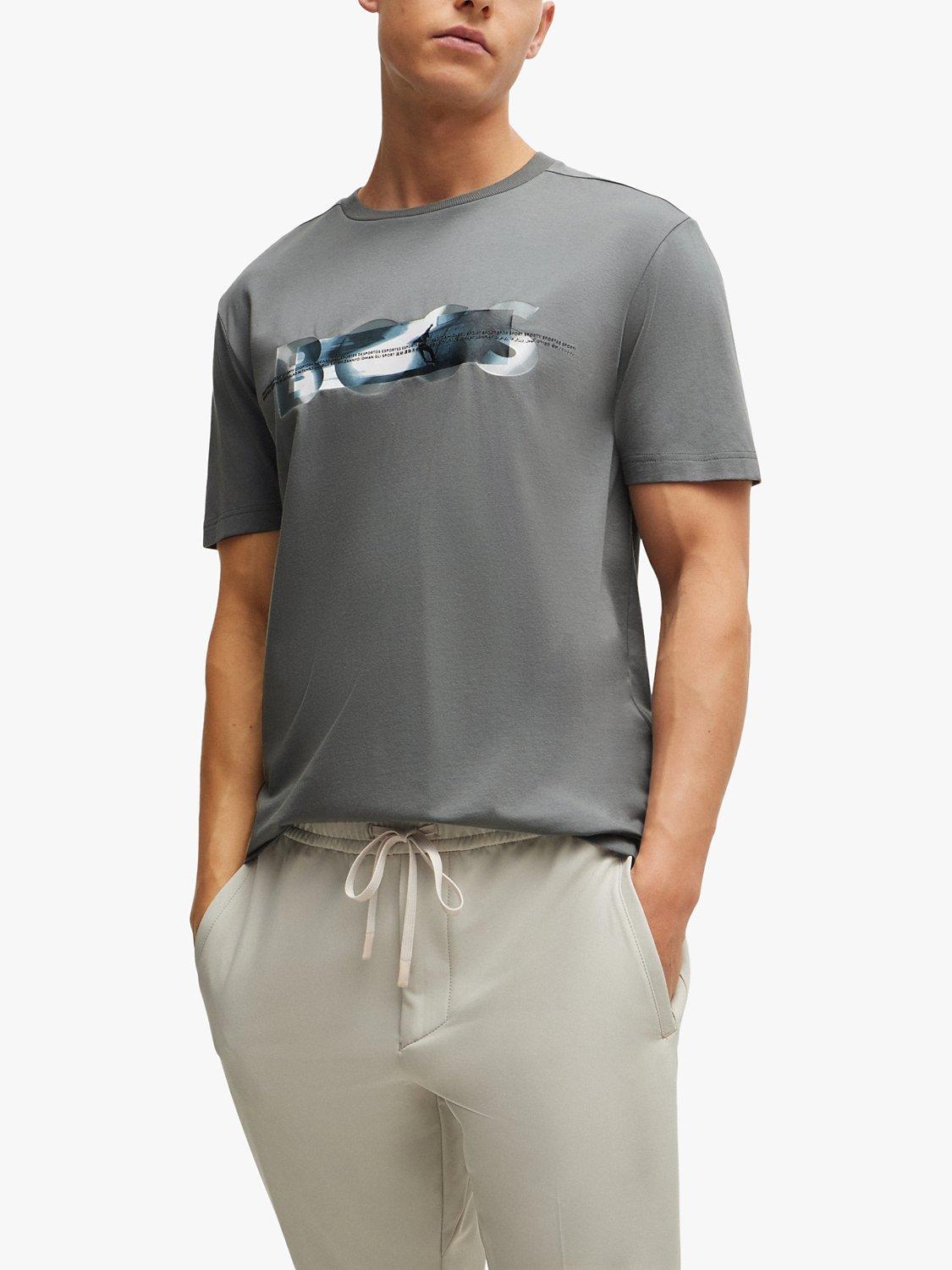BOSS Elevated Jersey T-Shirt, Dark Beige