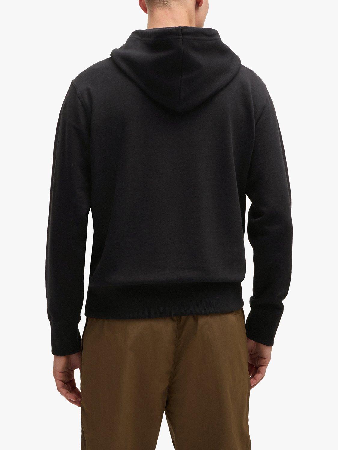 Product image 2 of 5, which shows BOSS Logo Cotton Jersey Hoodie, Black, M