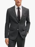 BOSS Regular Fit Wool Blend Suit Jacket, Dark Grey