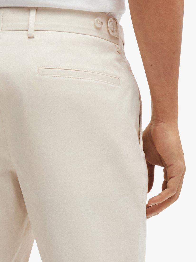 BOSS Slim Fit Chinos, Open White